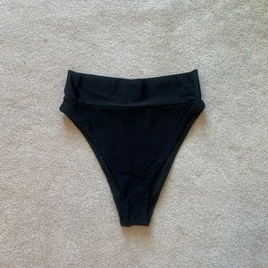 Black aerie high cut bikini bottoms